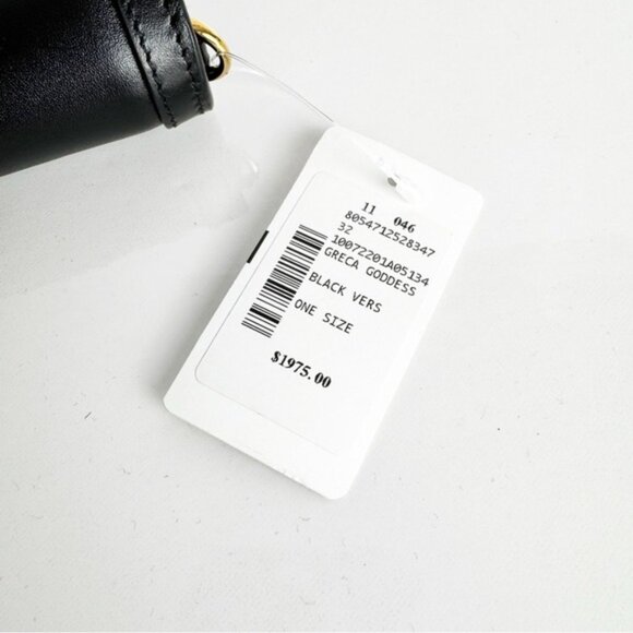 NWT Versace Grecca Goddess Mini Bag (without strap) Clutch in Black and Gold - Picture 6 of 11